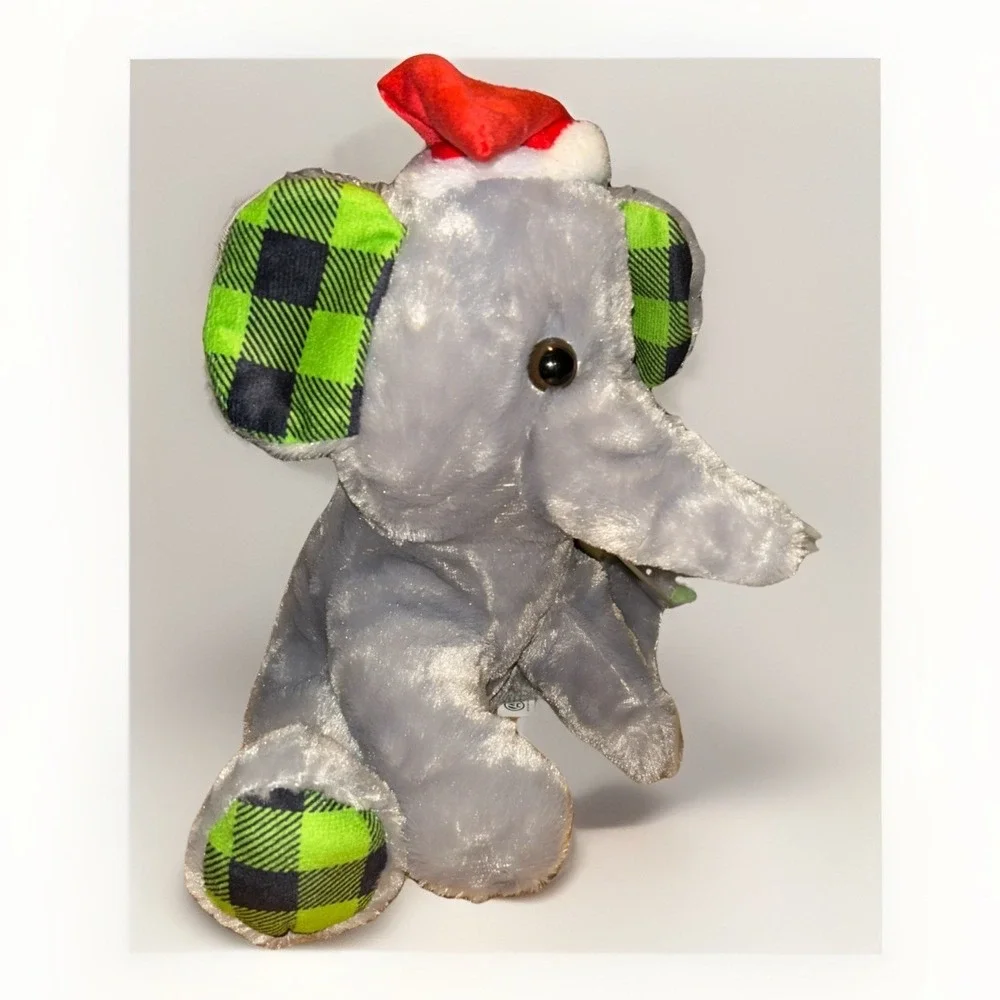 A&A Global Industries Christmas Elephant Plush Toy 3GJUMCHR8